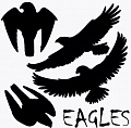 Орлы на черной пленке 30х30см Орлы на черной пленке 30х30см eagles