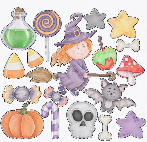 Наклейки интерьерные Хэллоуин 30х30 Наклейки интерьерные Хэллоуин 30х30 halloween