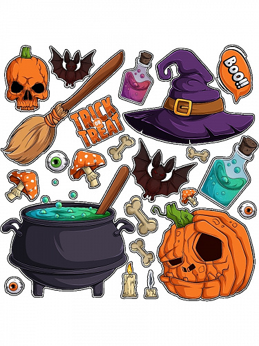 Наклейки интерьерные Хэллоуин 30х30 Наклейки интерьерные Хэллоуин 30х30 halloween